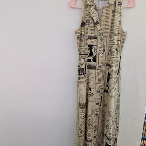 Fashion Brand Company Yellow Pages Maxi Dress XXS